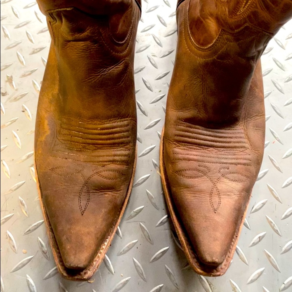 Circle G leather cowboy boots mens size 11.5 narrow
